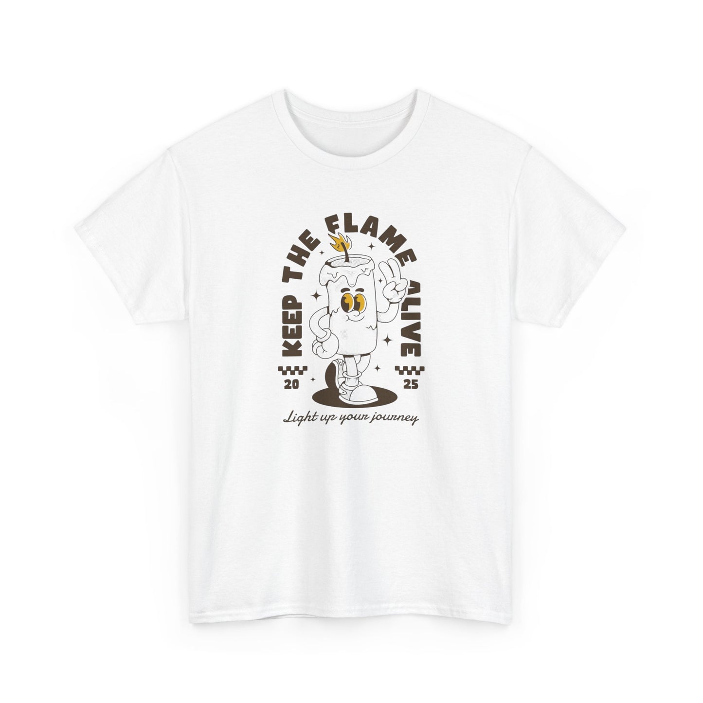 Keep The Flame Alive Graphic T-Shirt Comfy Cotton Tee Brand NEW
