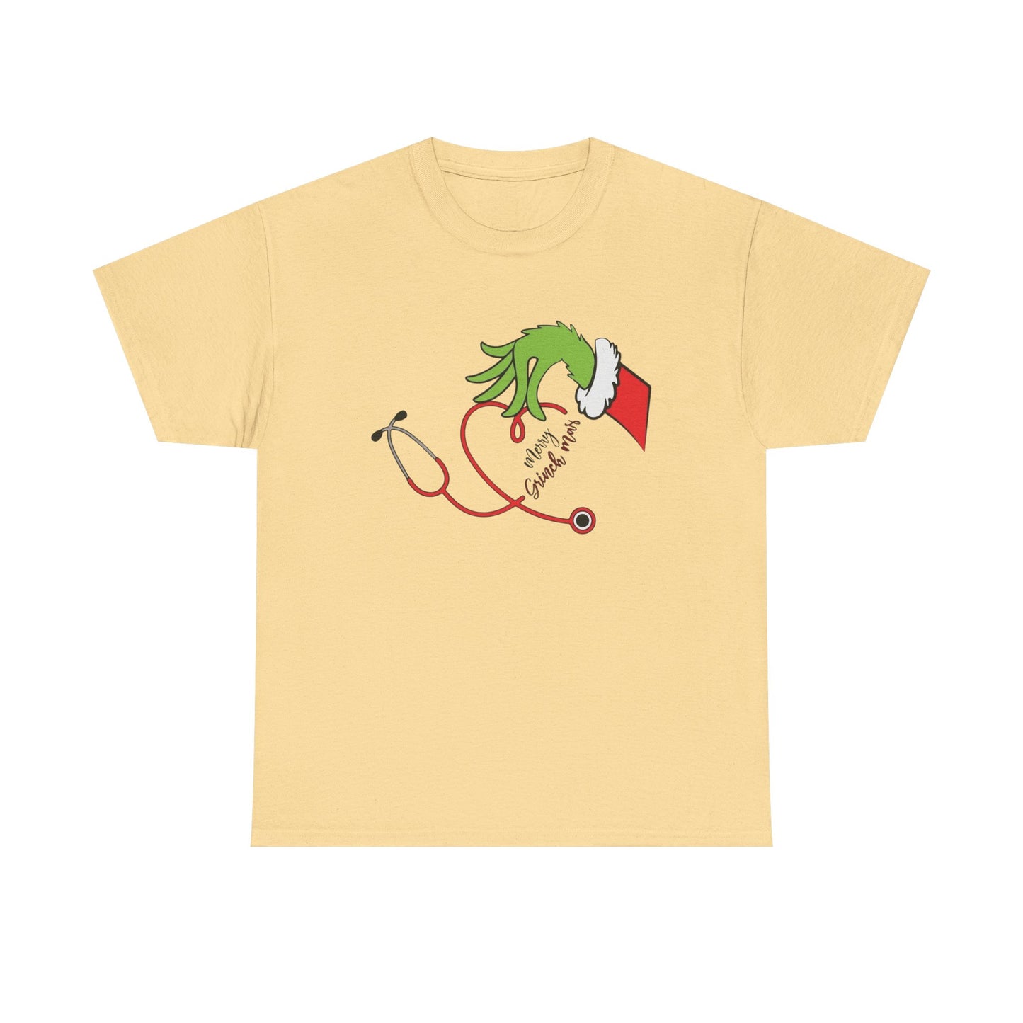 Grinch Doctor Nurse Graphic T Shirt NEW Unisex Heavy Cotton Tee