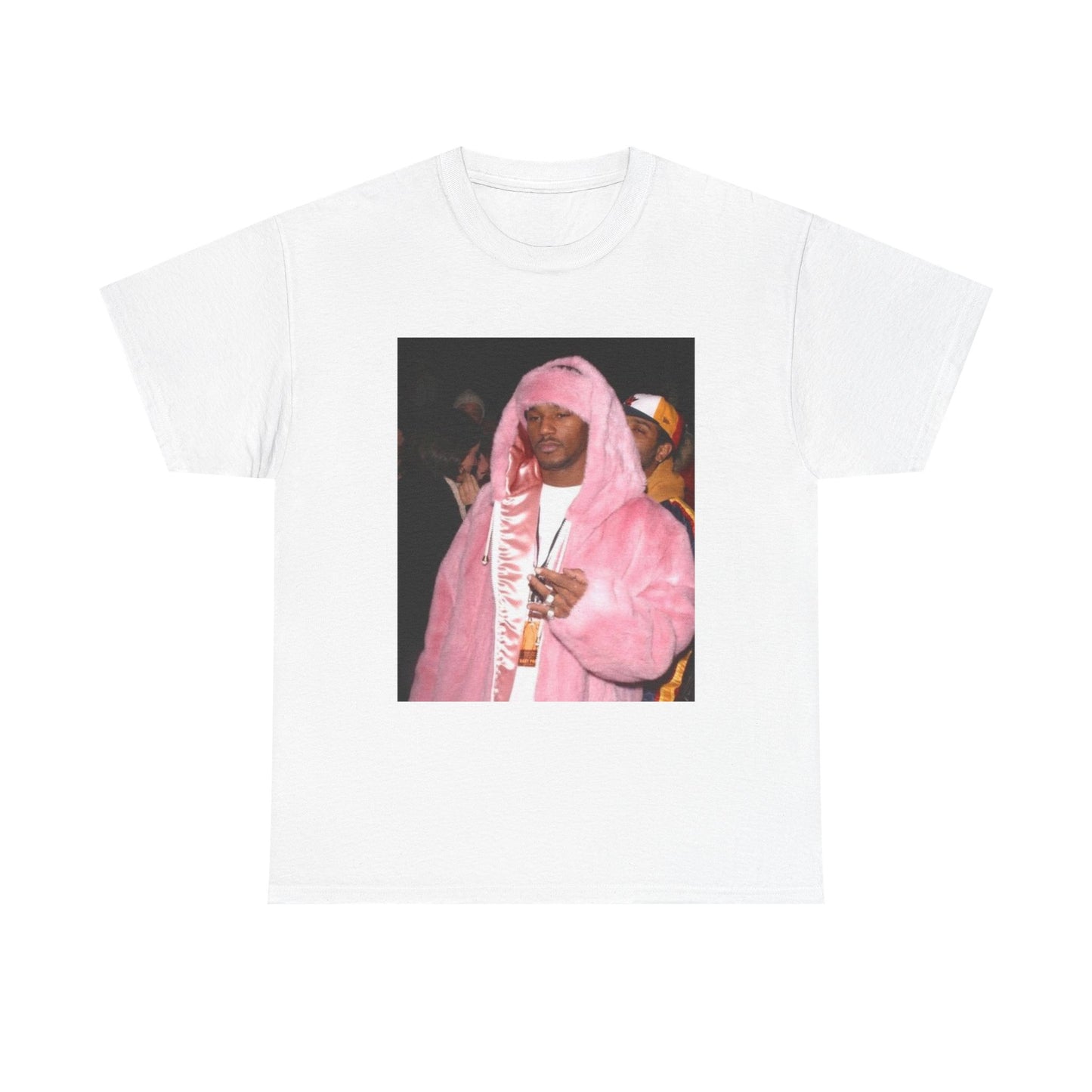 Camron diplomats T-shirt vintage pink fur coat graphic Rap Unisex Heavy Cotton