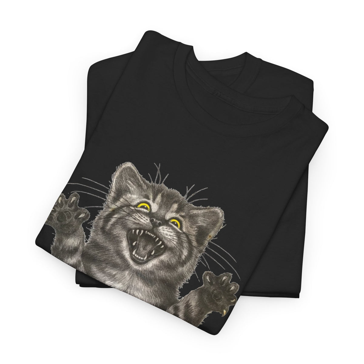 Stressed Out Cat Graphic T-Shirt Men's Graphic Tee