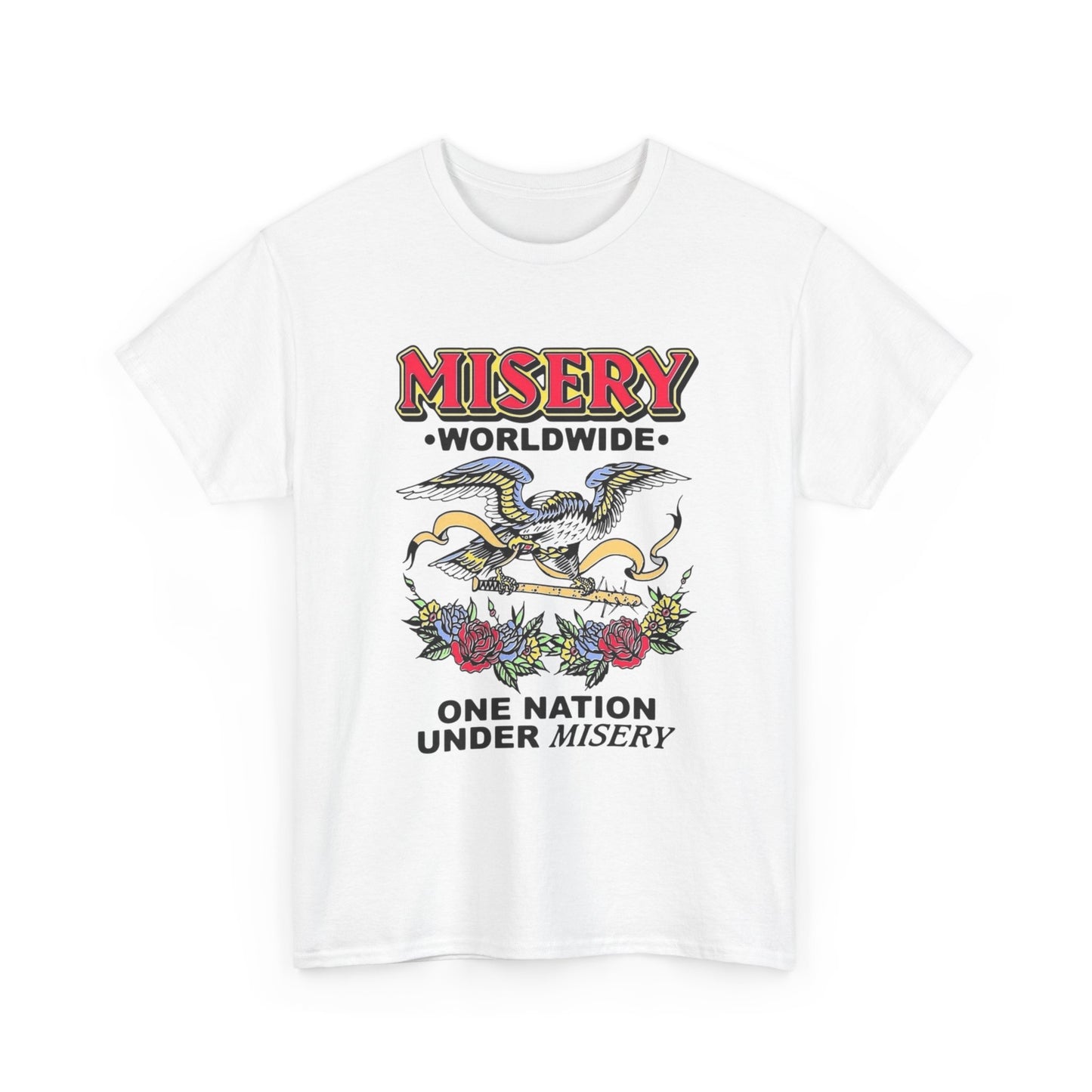 Misery Worldwide Graphic T Shirt Unisex Heavy Cotton Tee