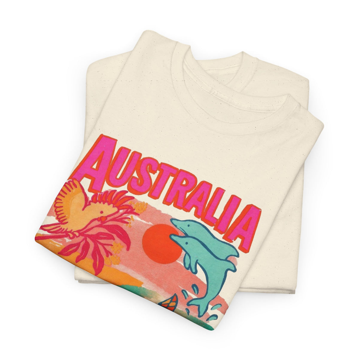 Australia Coastal Wildlife Graphic T-Shirt Men's Graphic Tee