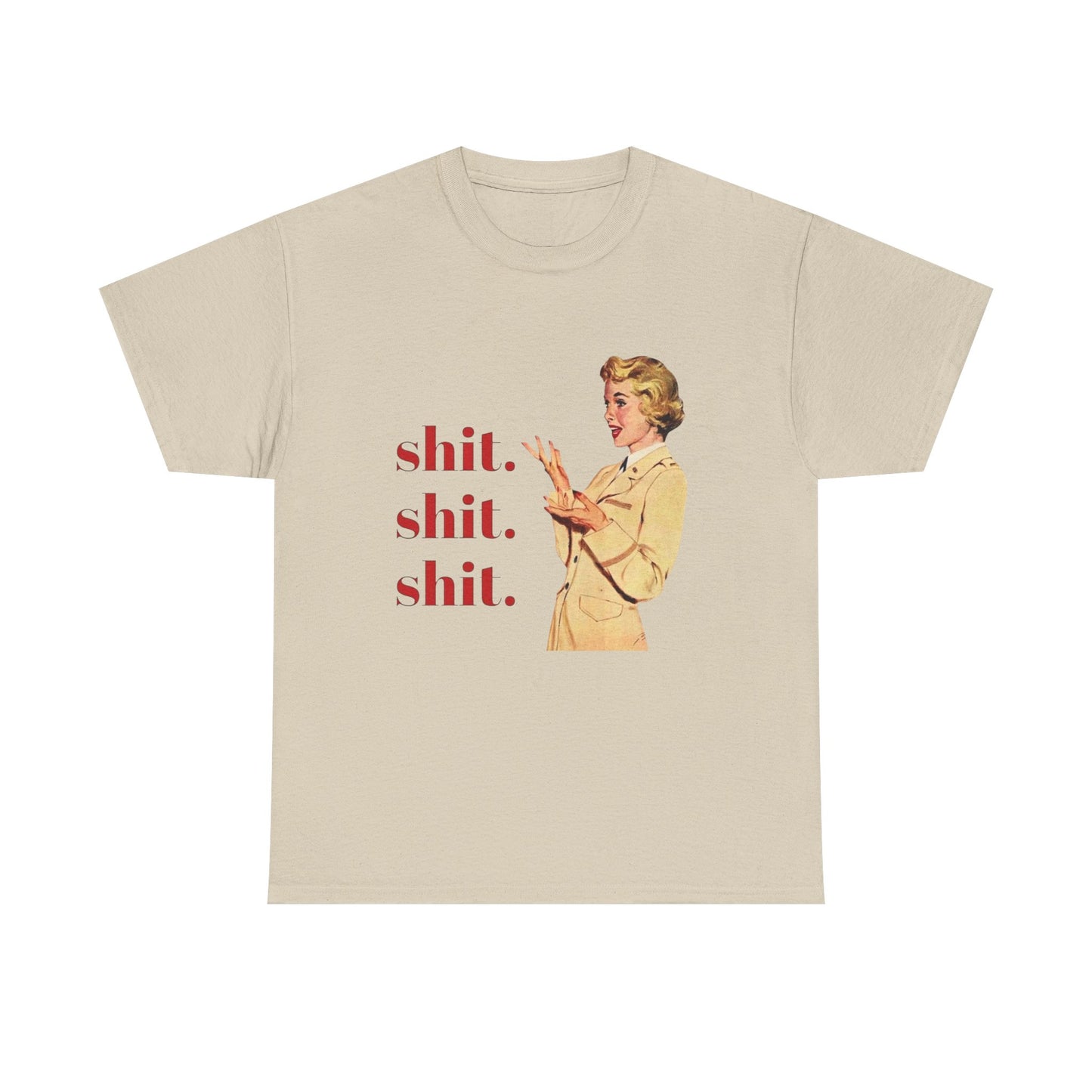 Funny Pinup Model Graphic T Shirt Unisex Heavy Cotton Tee