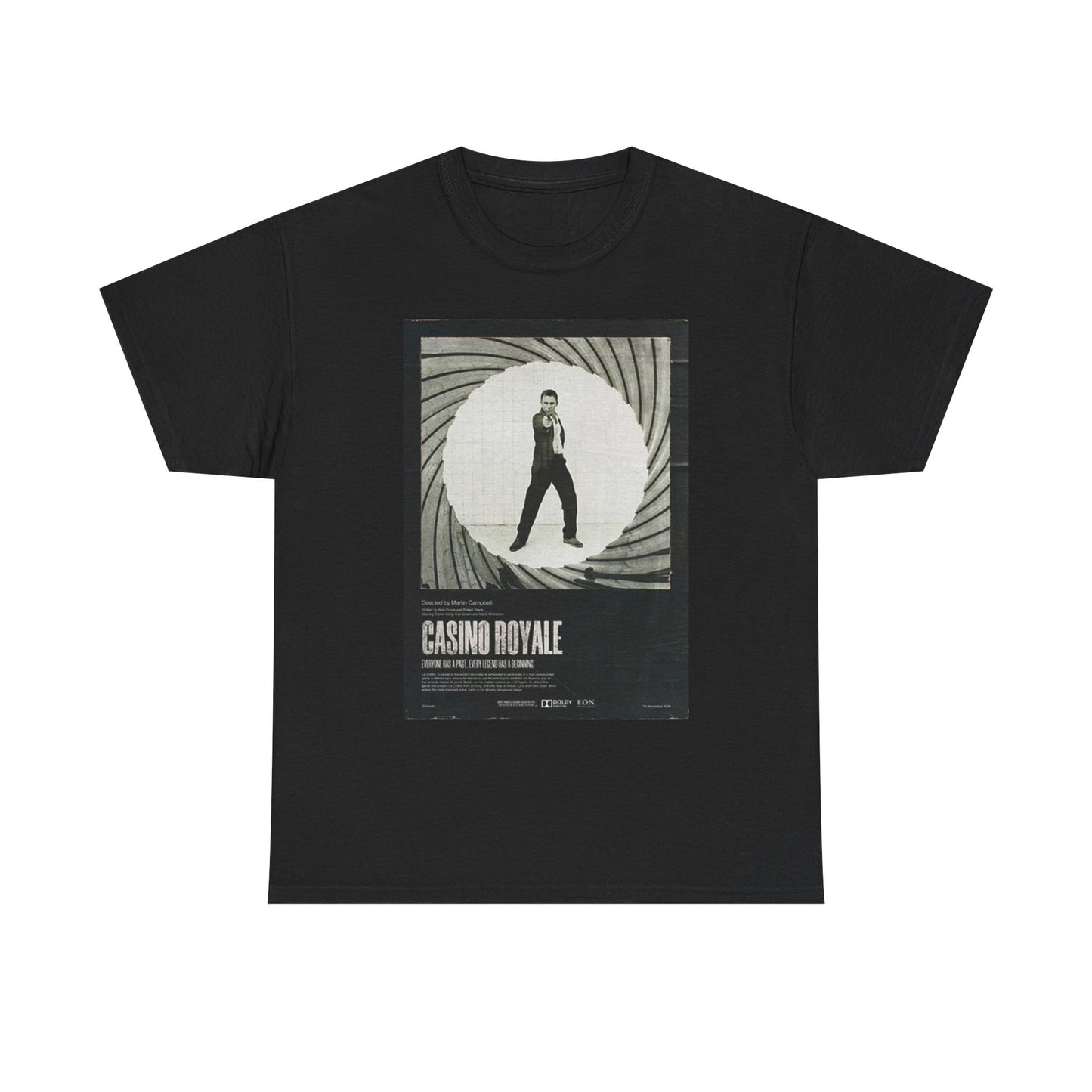 Casino Royal Graphic T Shirt Vintage Bond Unisex Heavy Cotton Tee