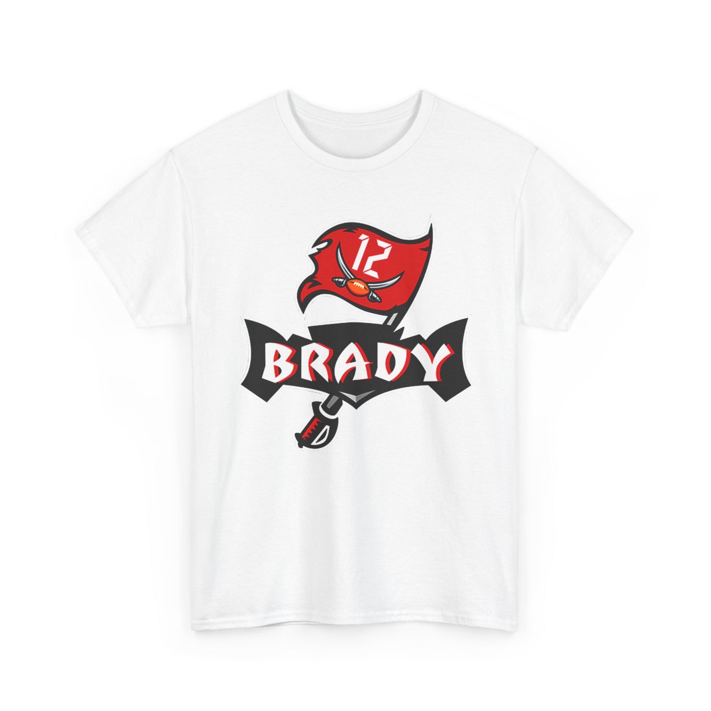 Tom Brady buccaneers T-shirt tb12 logo football Unisex Heavy Cotton Tee