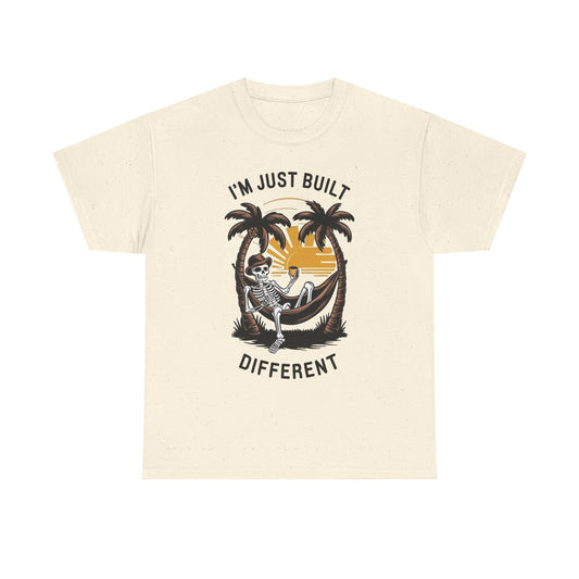 I'm Just Built Different Graphic T Shirt NEW ADULT Unisex Heavy Cotton Tee