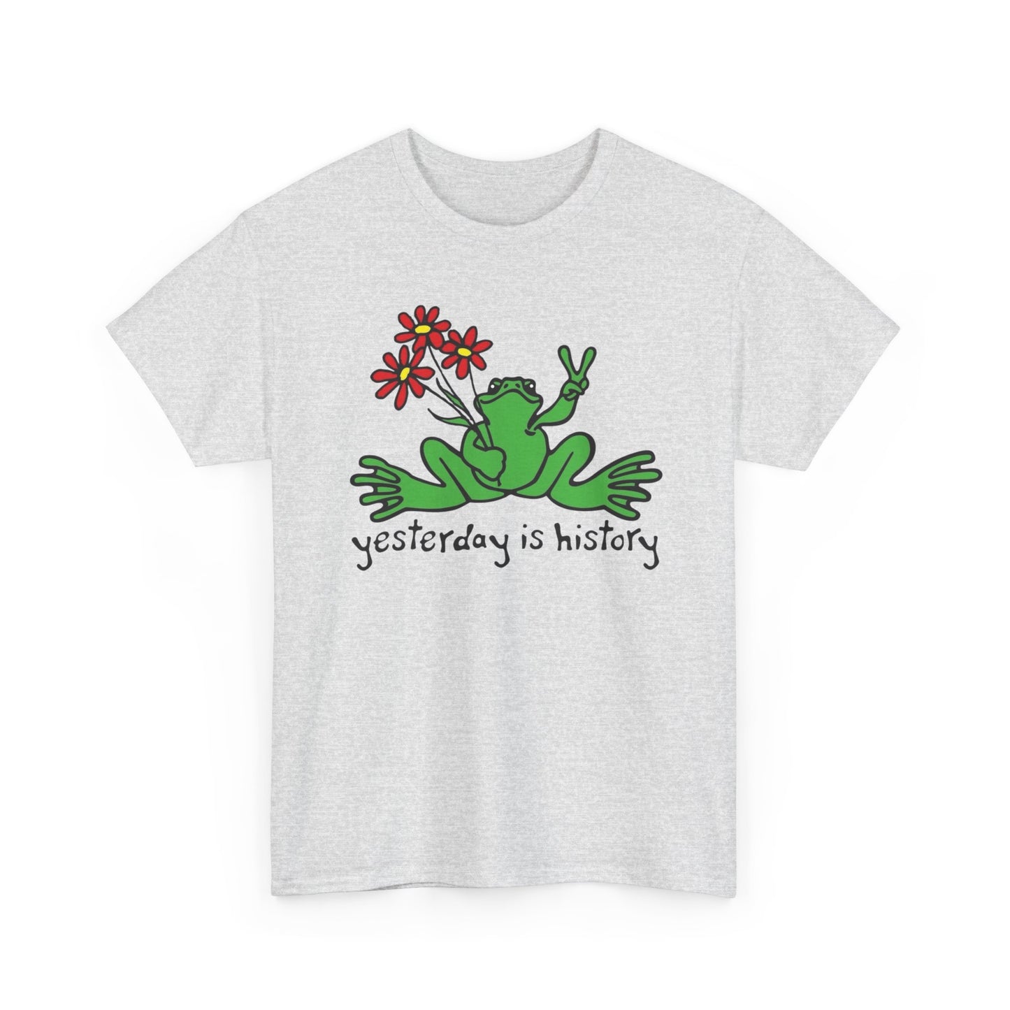 Yesterday Is History Graphic T Shirt NEW ADULT Unisex Heavy Cotton Tee