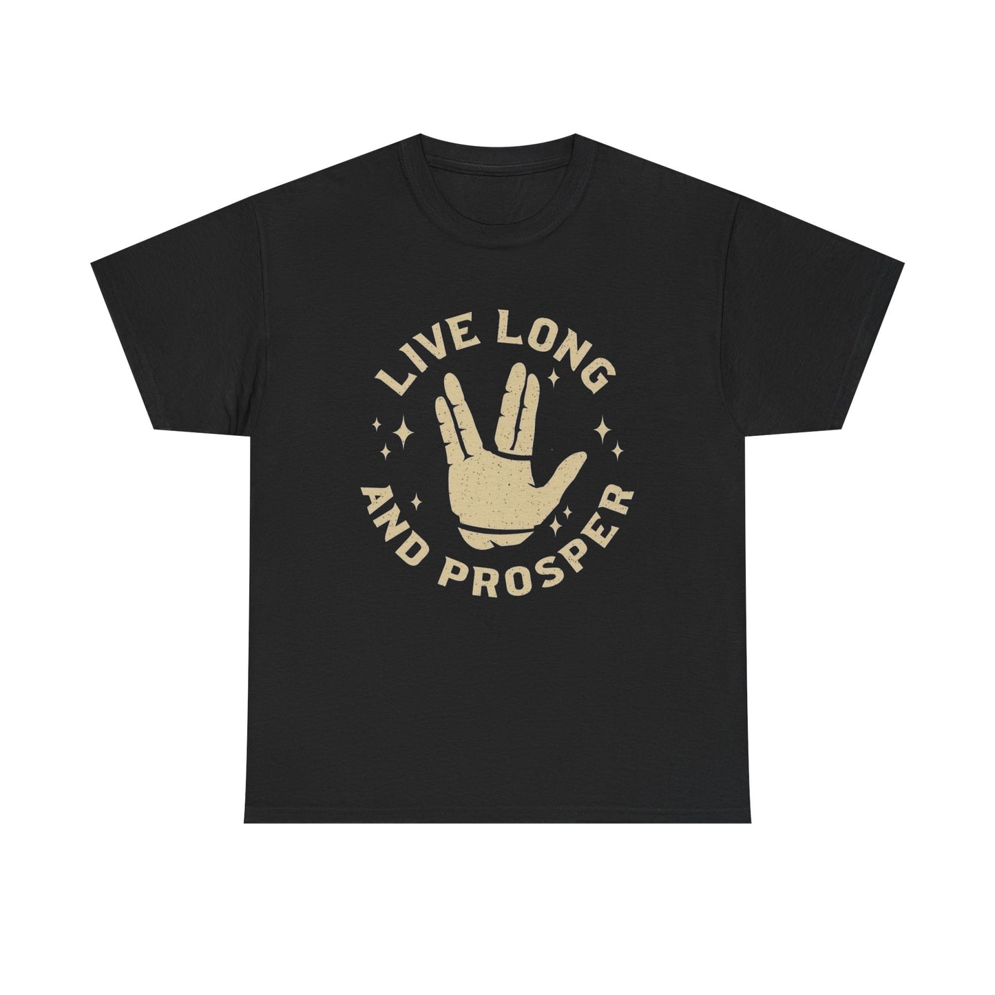 Live Long And Prosper Graphic T Shirt NEW ADULT Unisex Heavy Cotton Tee