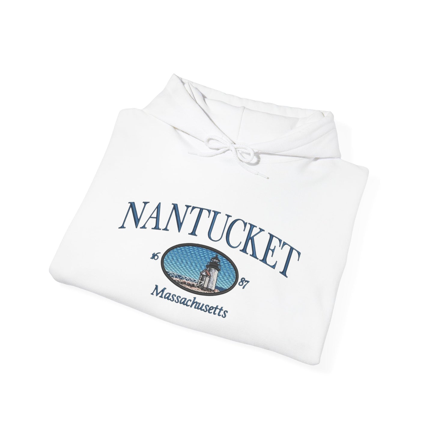 Nantucket Massachusetts Graphic Hoodie Heavy Blend Sweatshirt NEW