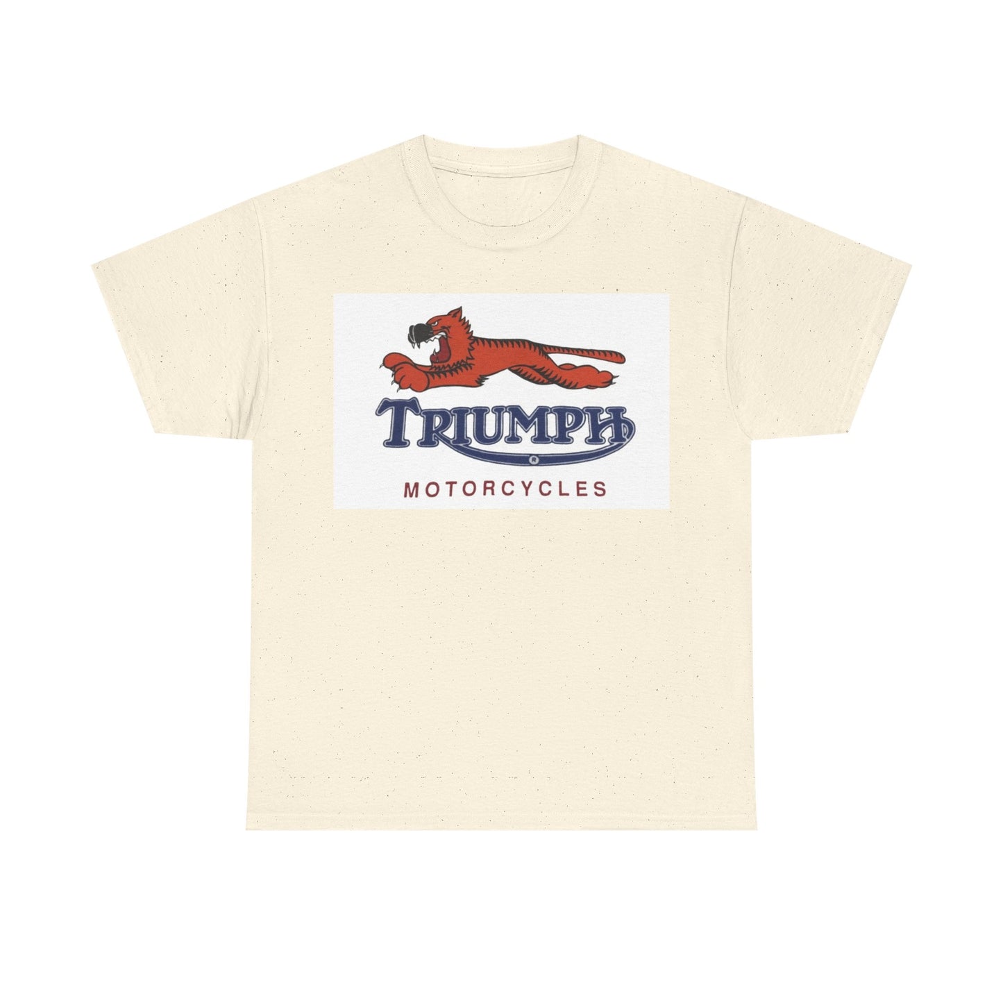 Triumph T-shirt vintage motorcycles nostalgia Tiger Unisex Heavy Cotton Tee