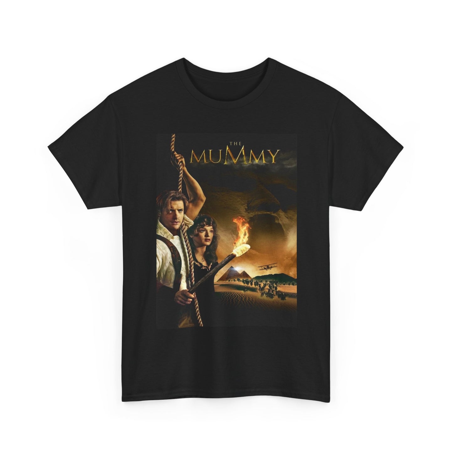 The Mummy Shirt Vintage Movie Poster Retro 90s Unisex Heavy Cotton Tee