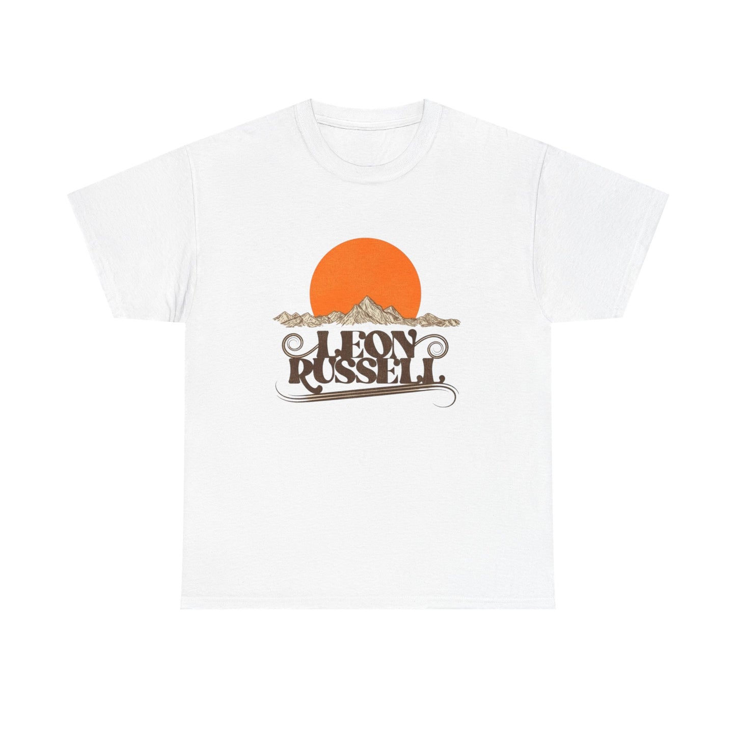 Leon Russel Vintage Graphic T Shirt NEW ADULT Unisex Heavy Cotton Tee