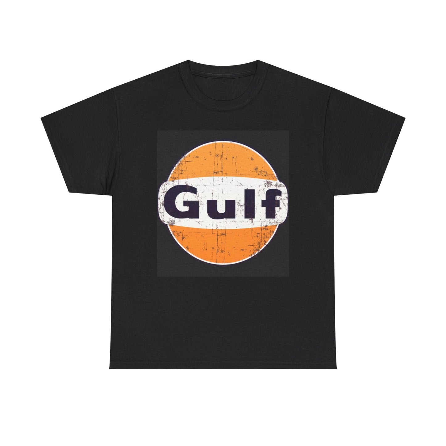 Gulf Racing Graphic T Shirt Vintage Logo Unisex Heavy Cotton Tee