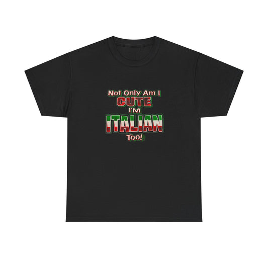 Cute Italian Funny Graphic T Shirt NEW Unisex Heavy Cotton Tee
