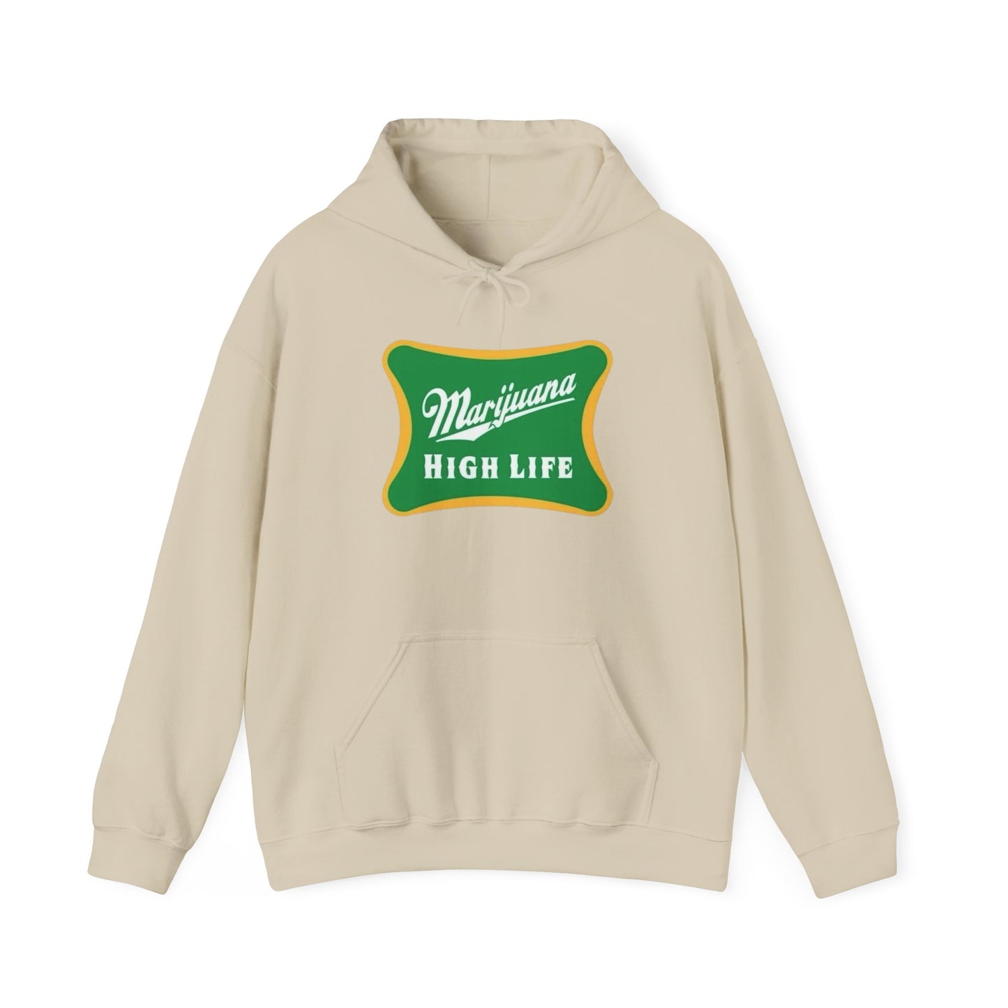 Marijuana High Life Graphic Hoodie Unisex Heavy Blend™ Hooded Sweatshirt