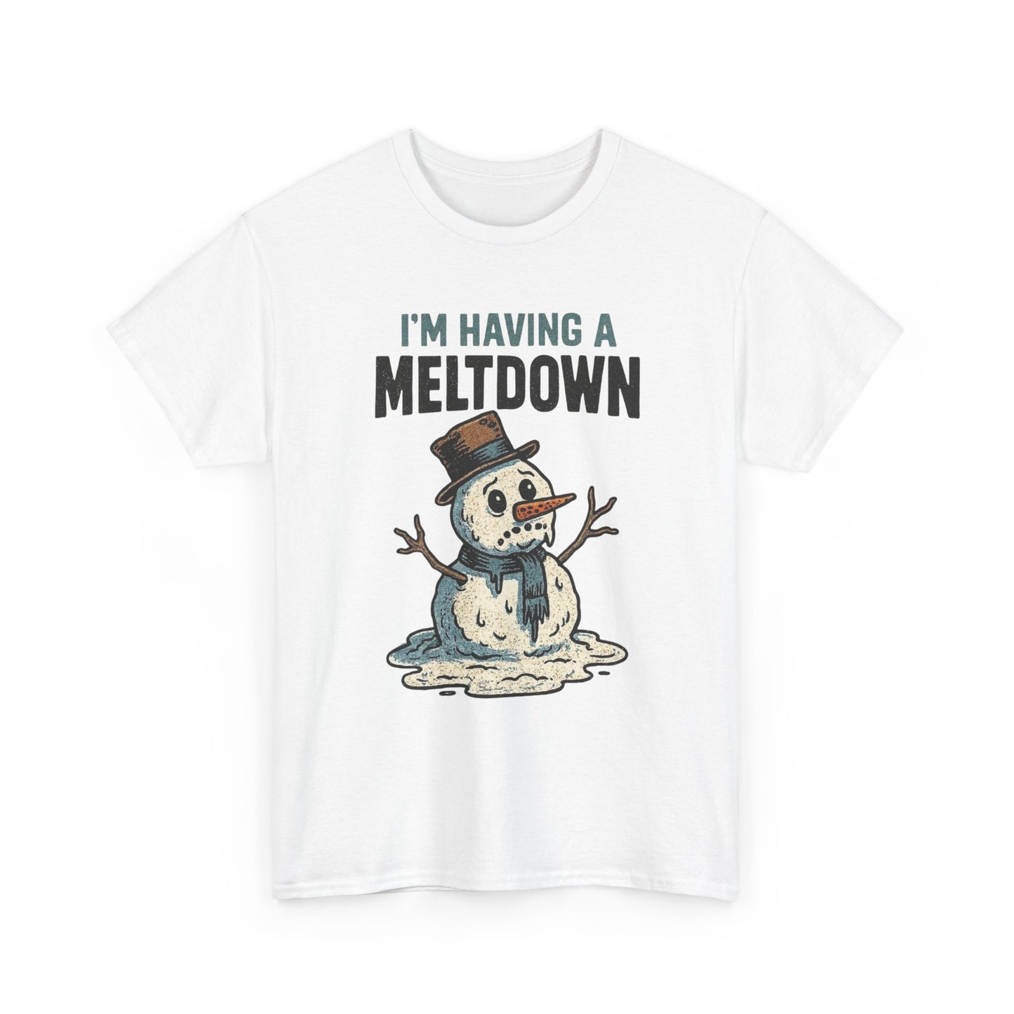 I'm Having A Meltdown Frosty Snowman Christmas Graphic T Shirt ADULT NEW