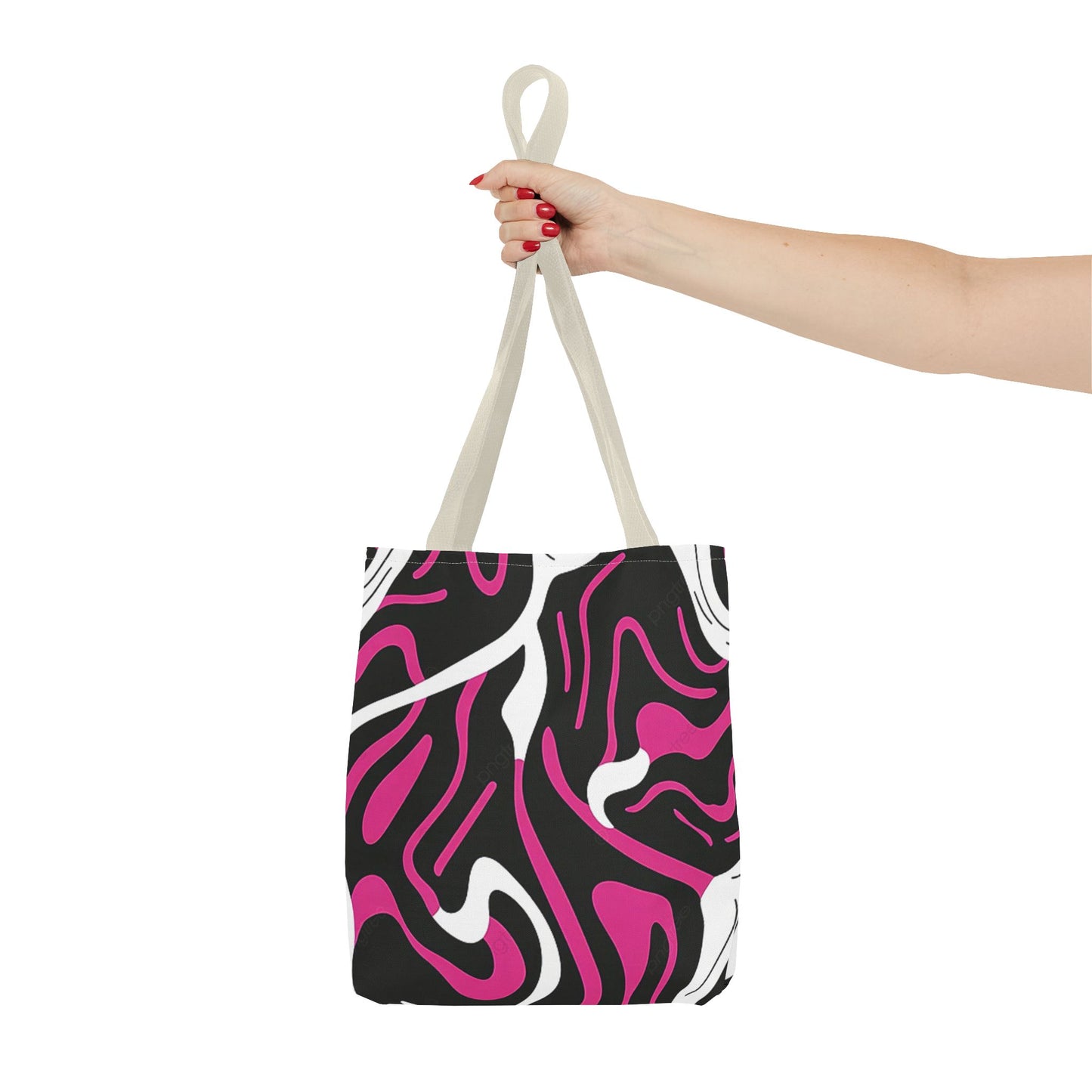 Pink And Black BRAND NEW Modern Purse - Pocketbook - Travel Tote Bag (AOP)