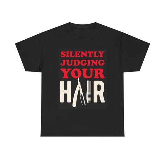 Salon Barber Graphic Shirt Funny Retro Joke Unisex Heavy Cotton Tee