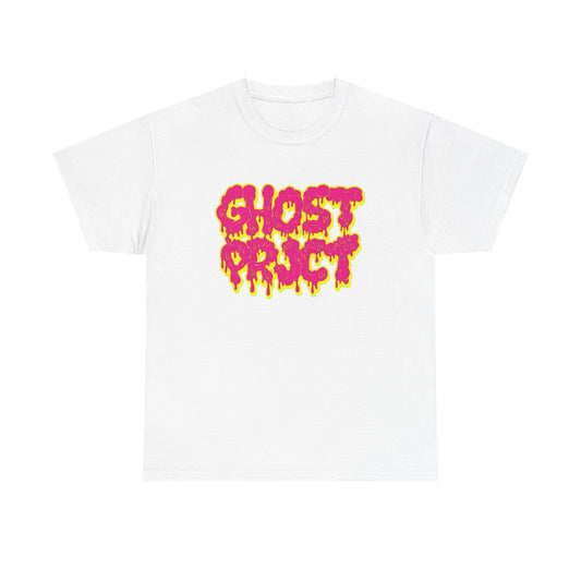 Ghost Project Retro Drippy Vibes Trippy Graphic T-Shirt Unisex Heavy Cotton Tee