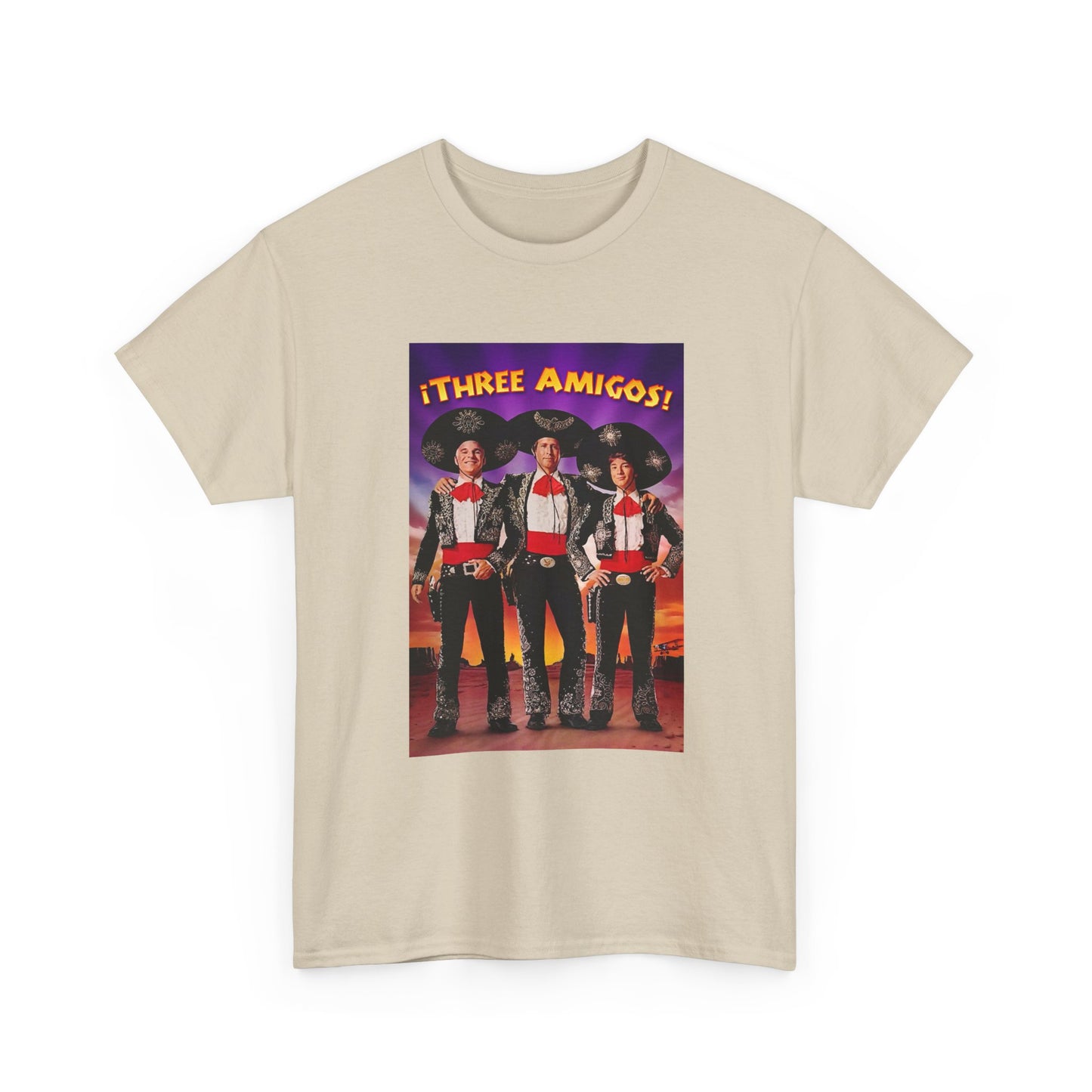 Three Amigos Tshirt Steve Martin Graphic Vintage Comedy Unisex Heavy Cotton Tee