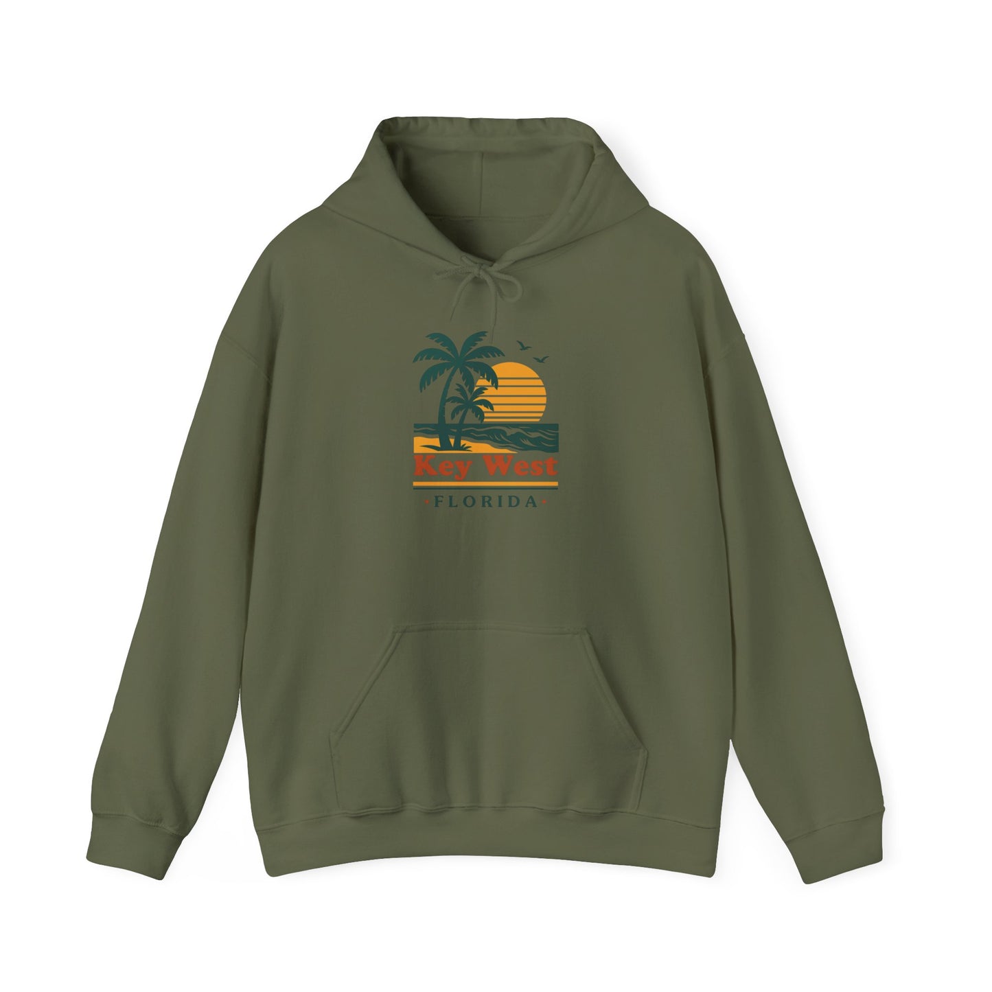 Key West Florida Graphic Hoodie Heavy Blend Sweatshirt NEW