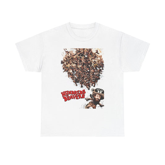 Hundreds Of Beavers Graphic T Shirt Unisex Heavy Cotton Tee