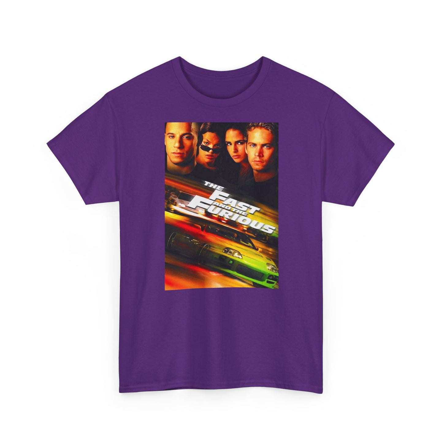 Fast and the furious T-shirt Retro Movie car club Cali Unisex Heavy Cotton Tee