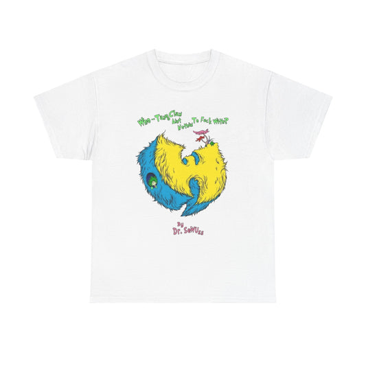 Wu Tang Vintage Cartoon Graphic T Shirt Unisex Heavy Cotton Tee Gift New