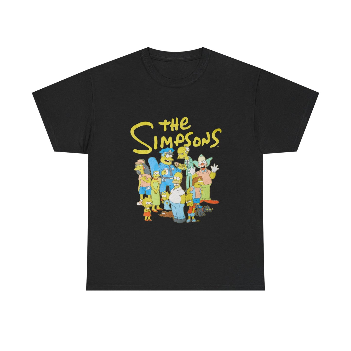 The Simpsons T-shirt vintage retro art PlayStation graphic Heavy Cotton Tee