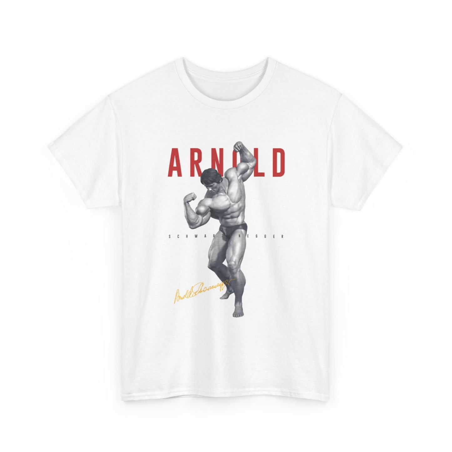 Arnold T shirt Iron Paradise Weight Lifting Gym Gear Unisex Heavy Cotton Tee