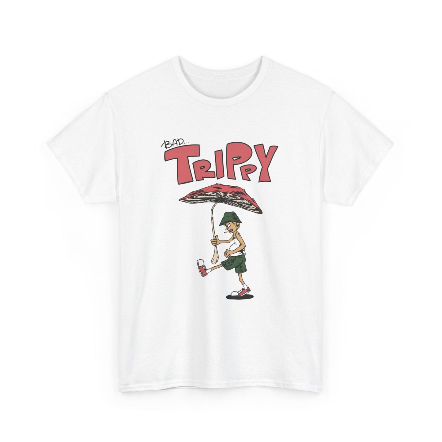 Bad Trippy Retro Vibes Graphic T Shirt Unisex Heavy Cotton Tee NEW Gift