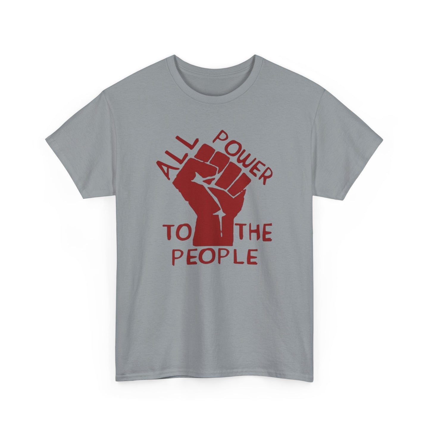 NO KINGS Power To The People Graphic T Shirt NEW Unisex Heavy Cotton Tee