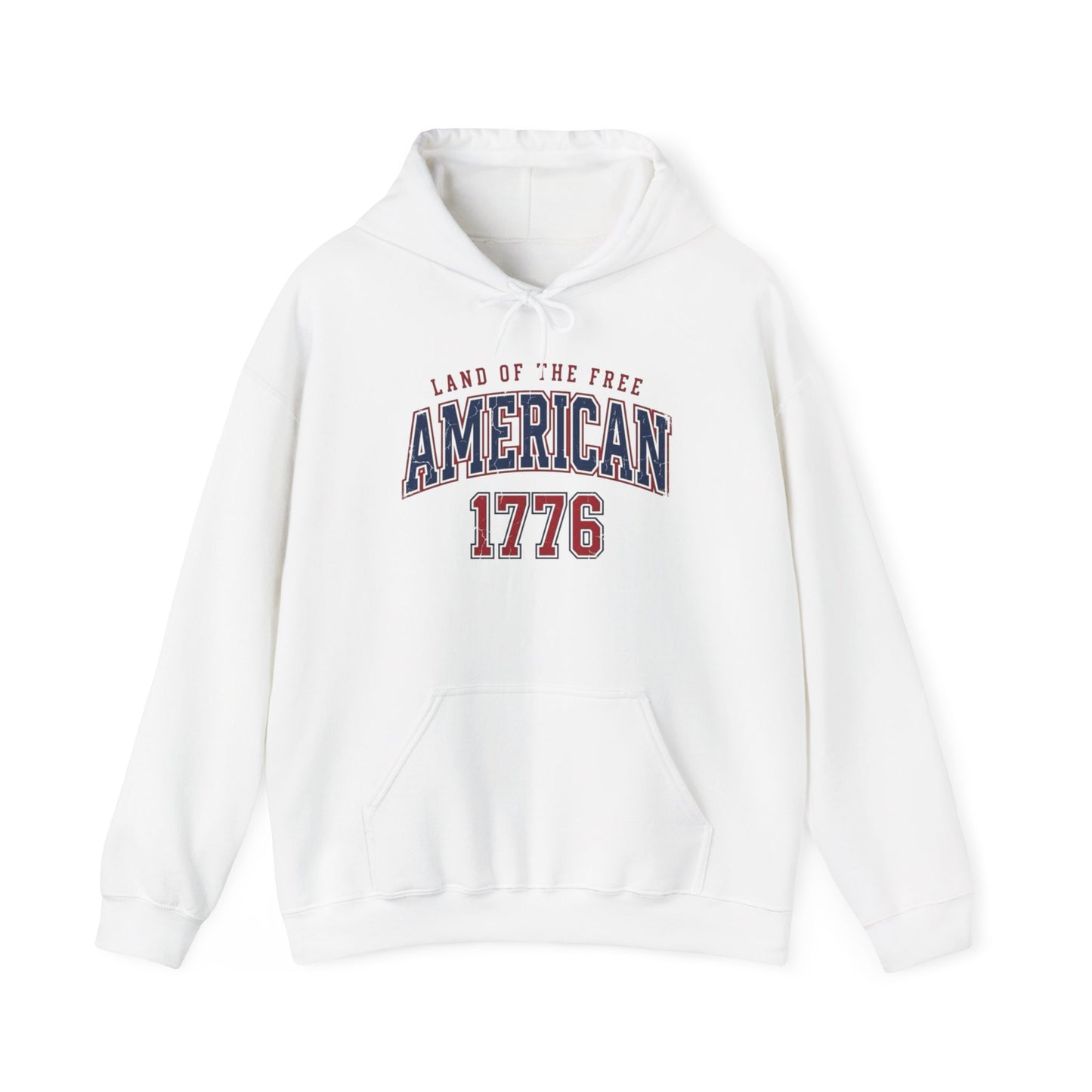 America Land Of The Free Graphic Hoodie Men's Heavy Blend™ Hooded Sweatshirt