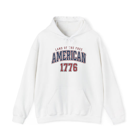 America Land Of The Free Graphic Hoodie Men's Heavy Blend™ Hooded Sweatshirt