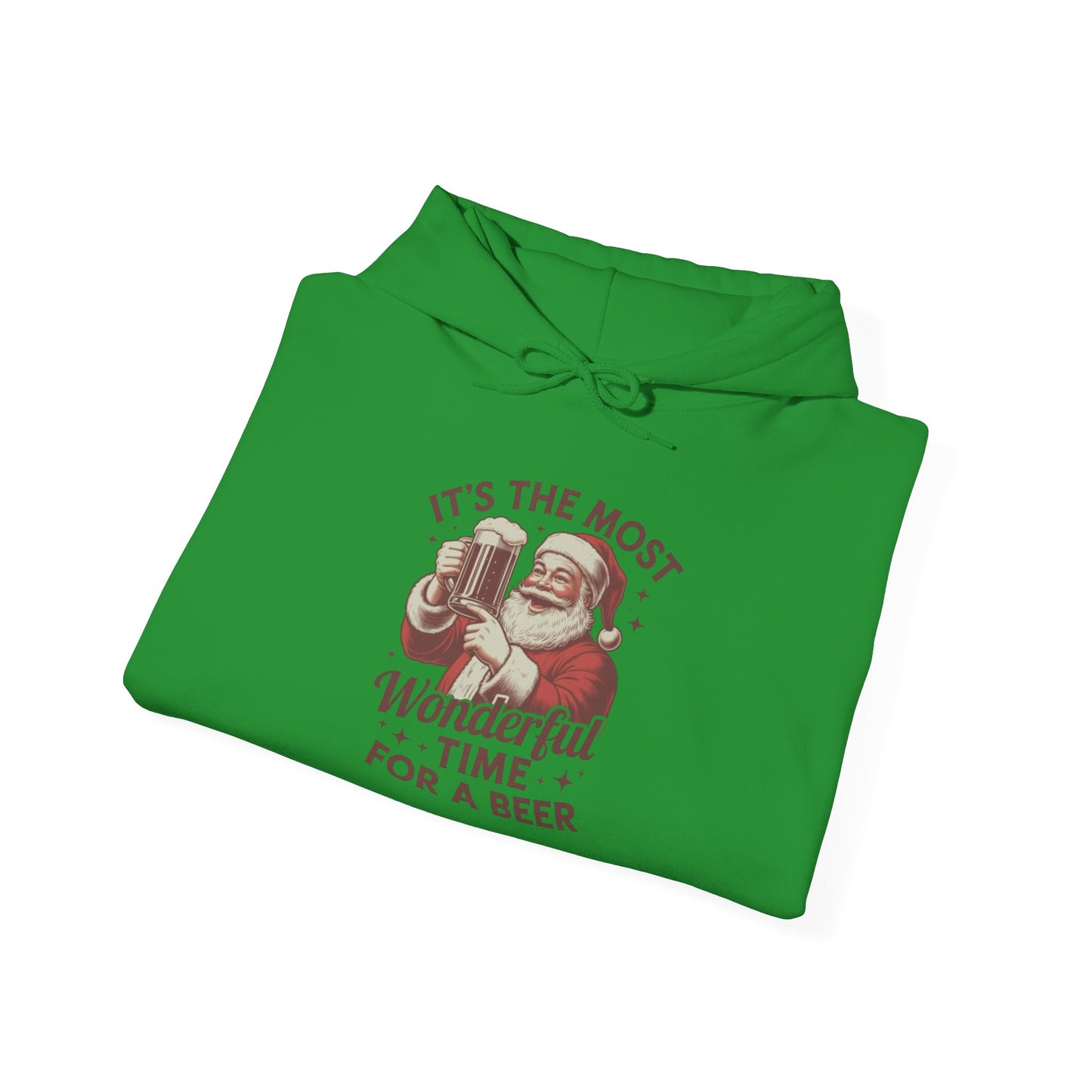 Santa's Beers Christmas Graphic Hoodie Unisex Heavy Blend™ Hooded Sweatshirt