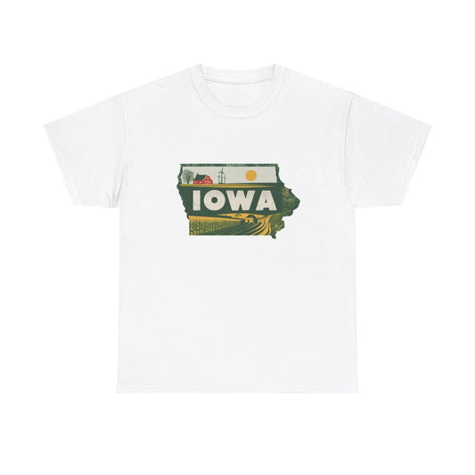 Iowa Farming Graphic T Shirt NEW Adult Tee