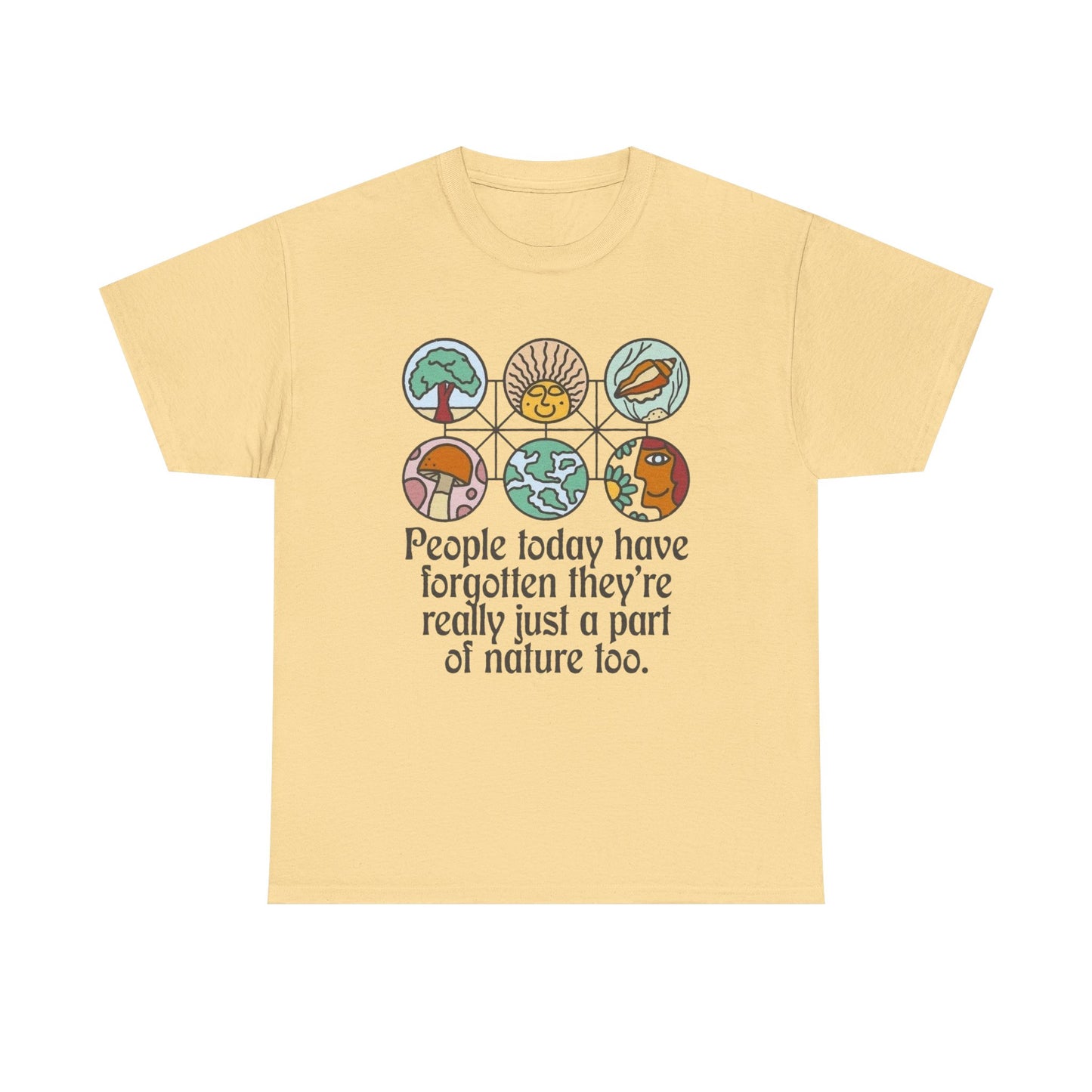 People Are A Part Of Nature Graphic T Shirt NEW Adult Tee