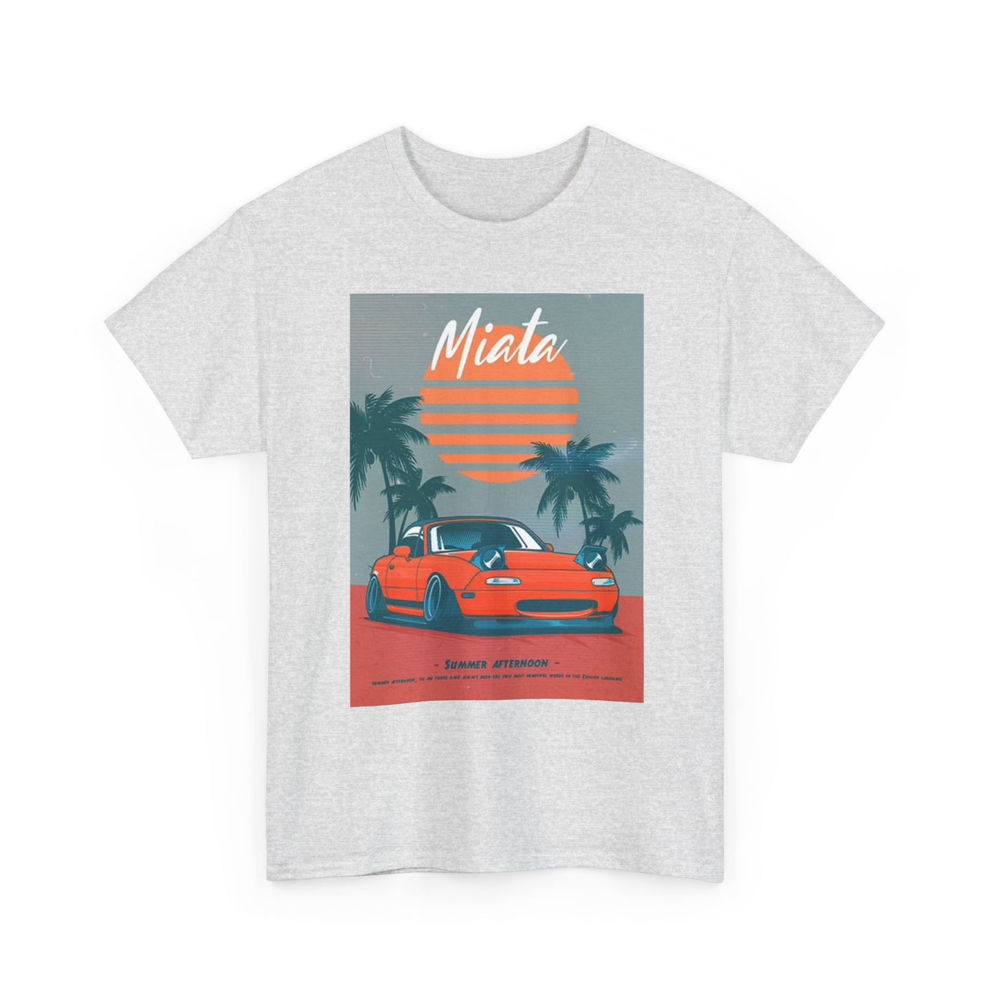 Mazda Miata Graphic T Shirt Retro Car Meet JDM Drifting Unisex Heavy Cotton Tee
