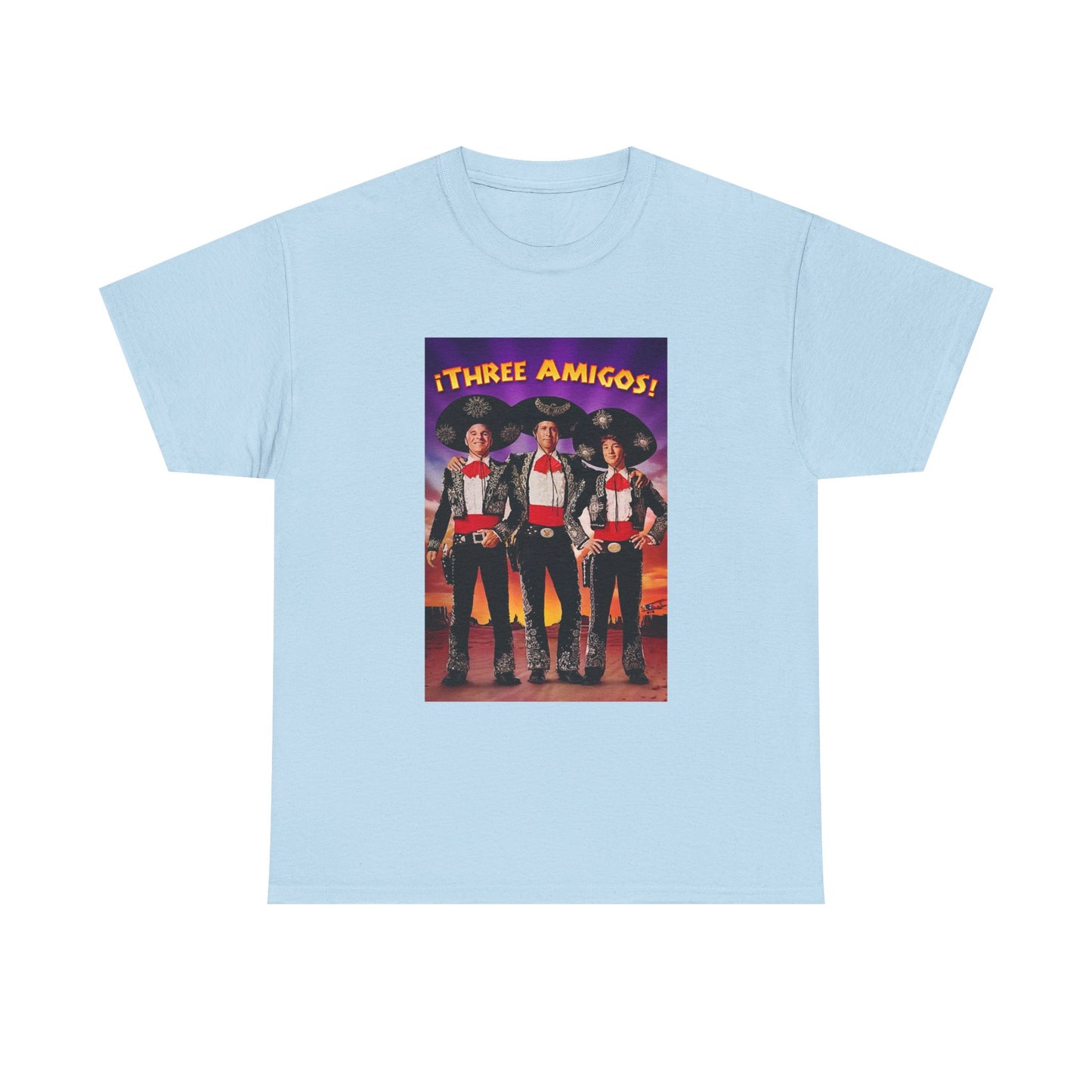 Three Amigos Tshirt Steve Martin Graphic Vintage Comedy Unisex Heavy Cotton Tee