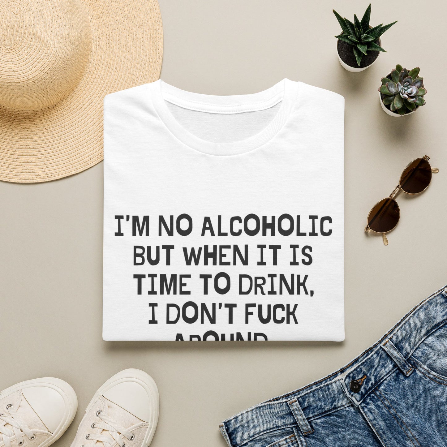 Im No Alcoholic Graphic T Shirt Funny Beer Liquor Gift Unisex Softstyle T-Shirt