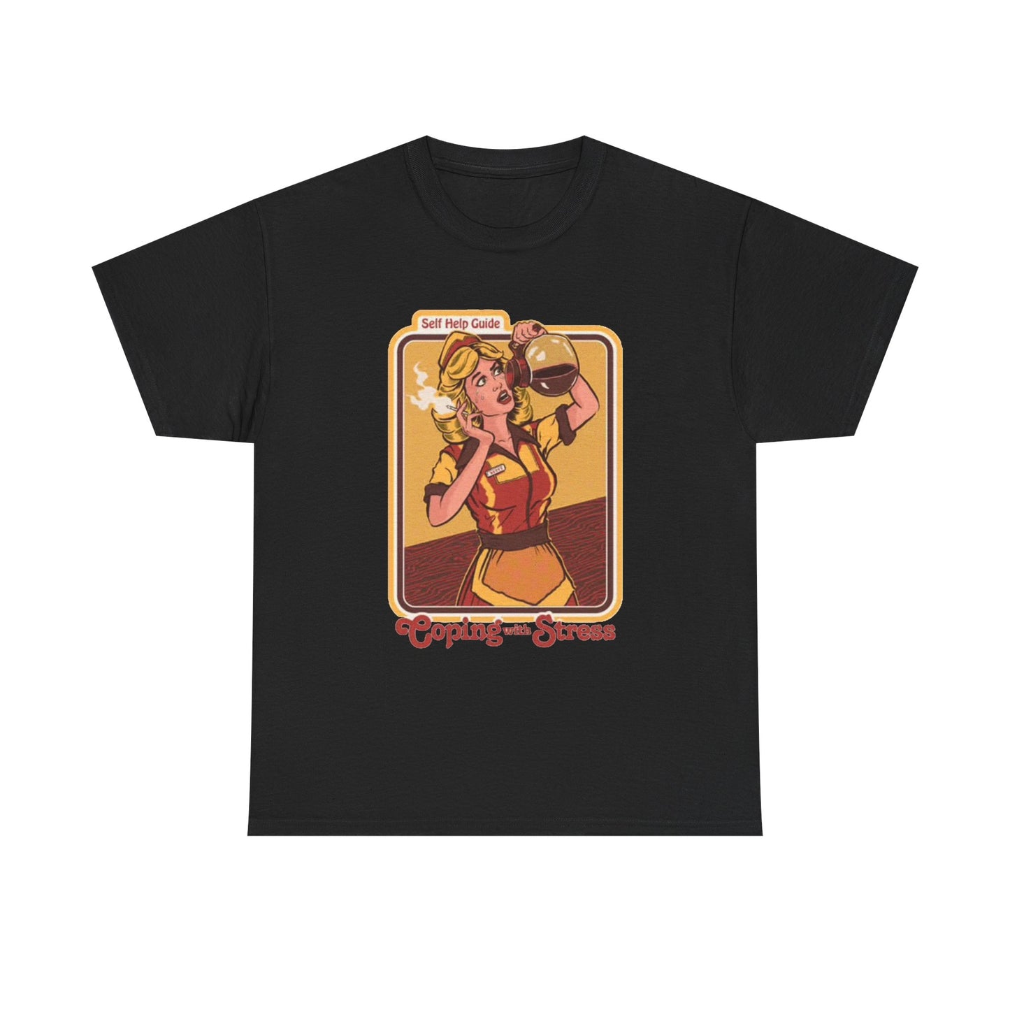 Coping With Stress Funny Graphic T Shirt NEW Unisex Heavy Cotton Tee