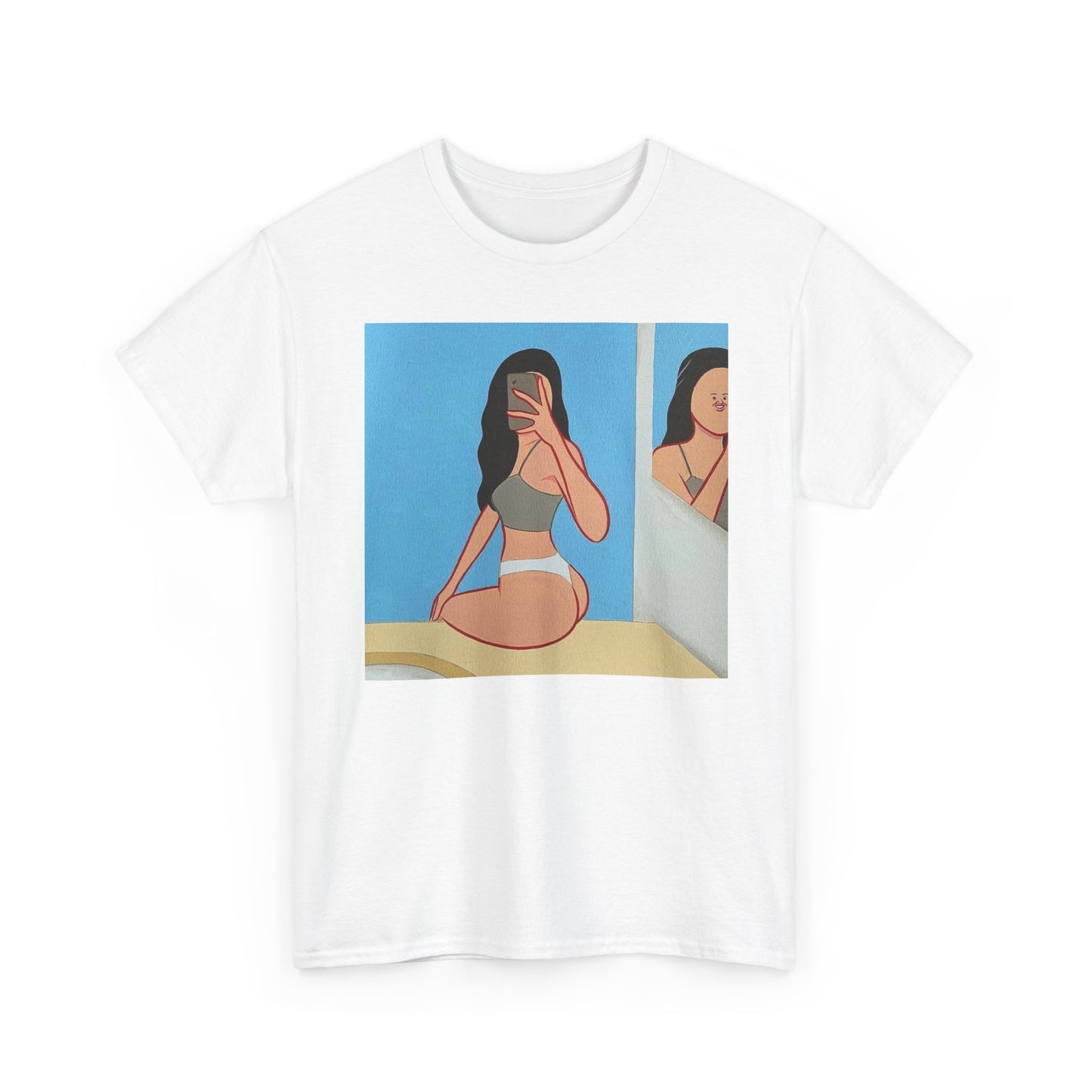 Funny Selfie Tinder Jokes Graphic T-Shirt Comfy Cotton Tee Brand NEW