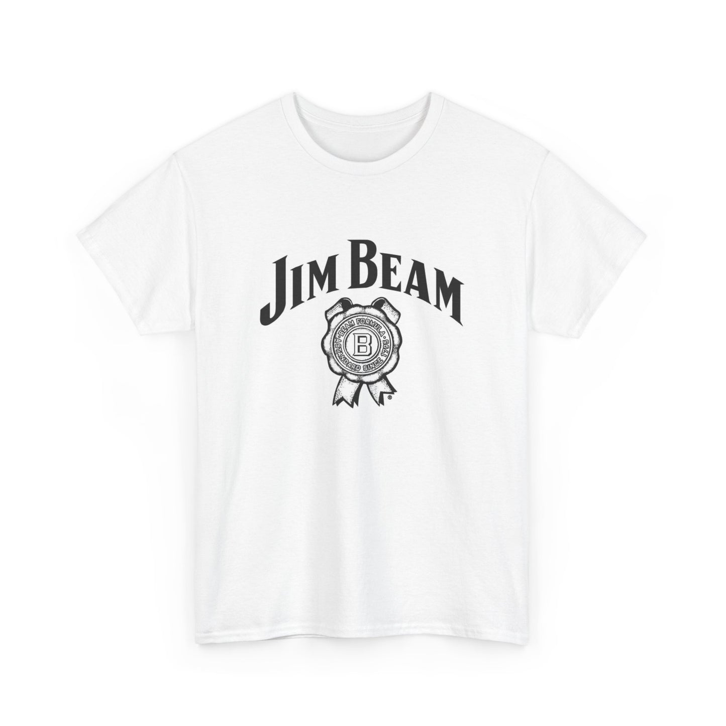 Jim Beam Graphic T Shirt Vintage Whiskey Logo Unisex Heavy Cotton Tee