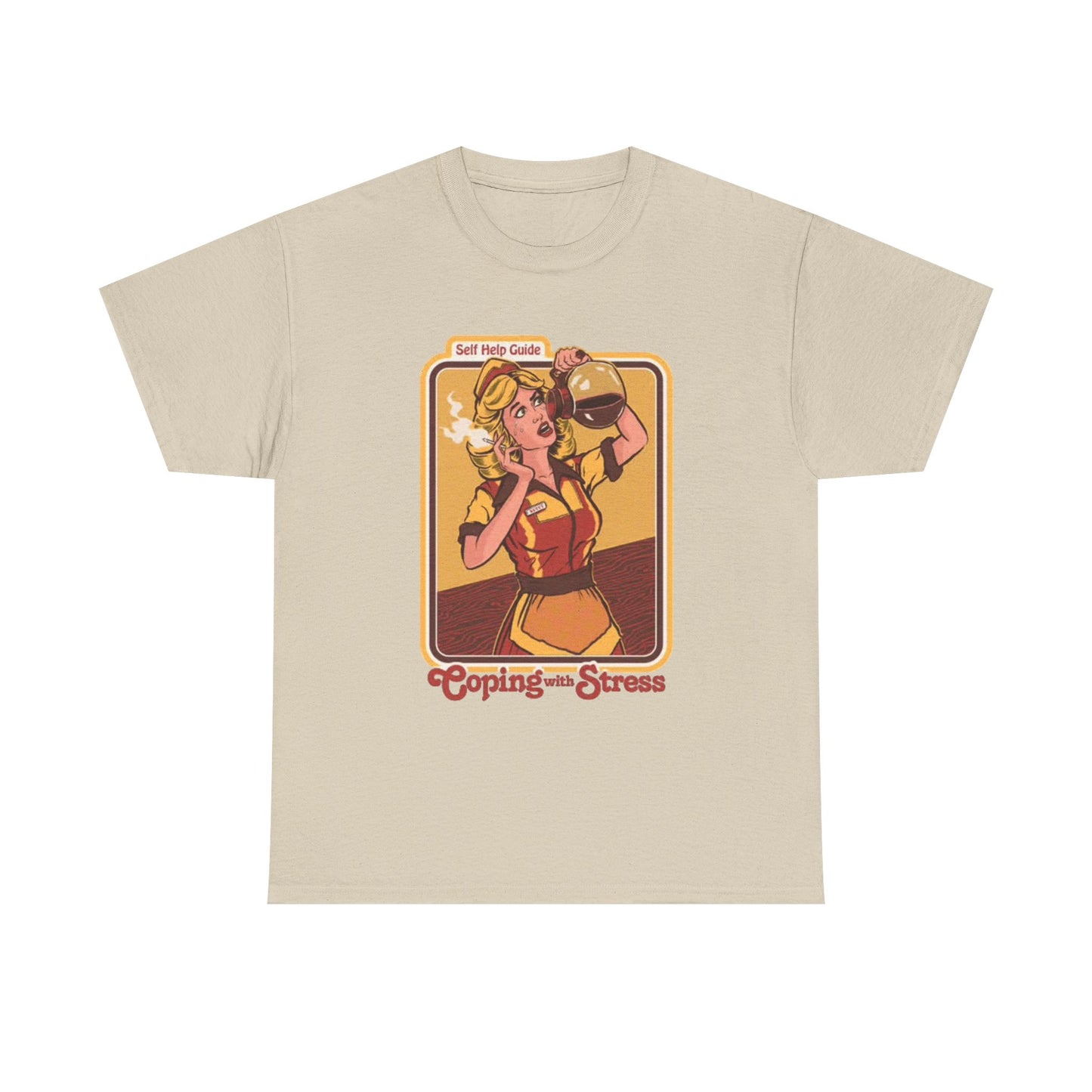 Coping With Stress Funny Graphic T Shirt NEW Unisex Heavy Cotton Tee