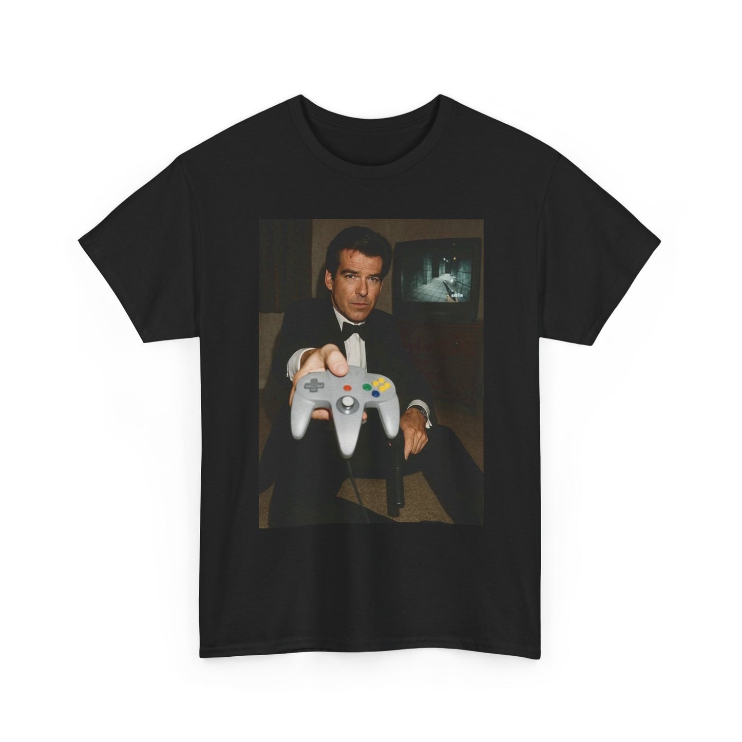 Golden eye Vintage Gaming Graphic T Shirt Unisex Heavy Cotton Tee Retro 90s Kids