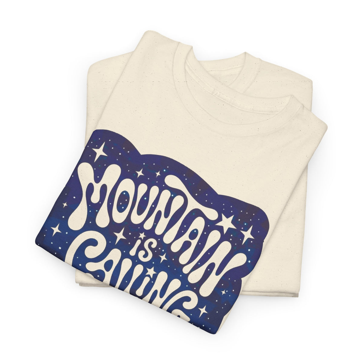 Mountain Is Calling Graphic T Shirt Outdoors Men's Heavy Cotton Tee