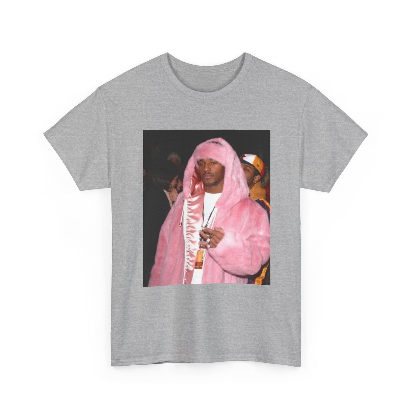 Camron diplomats T-shirt vintage pink fur coat graphic Rap Unisex Heavy Cotton