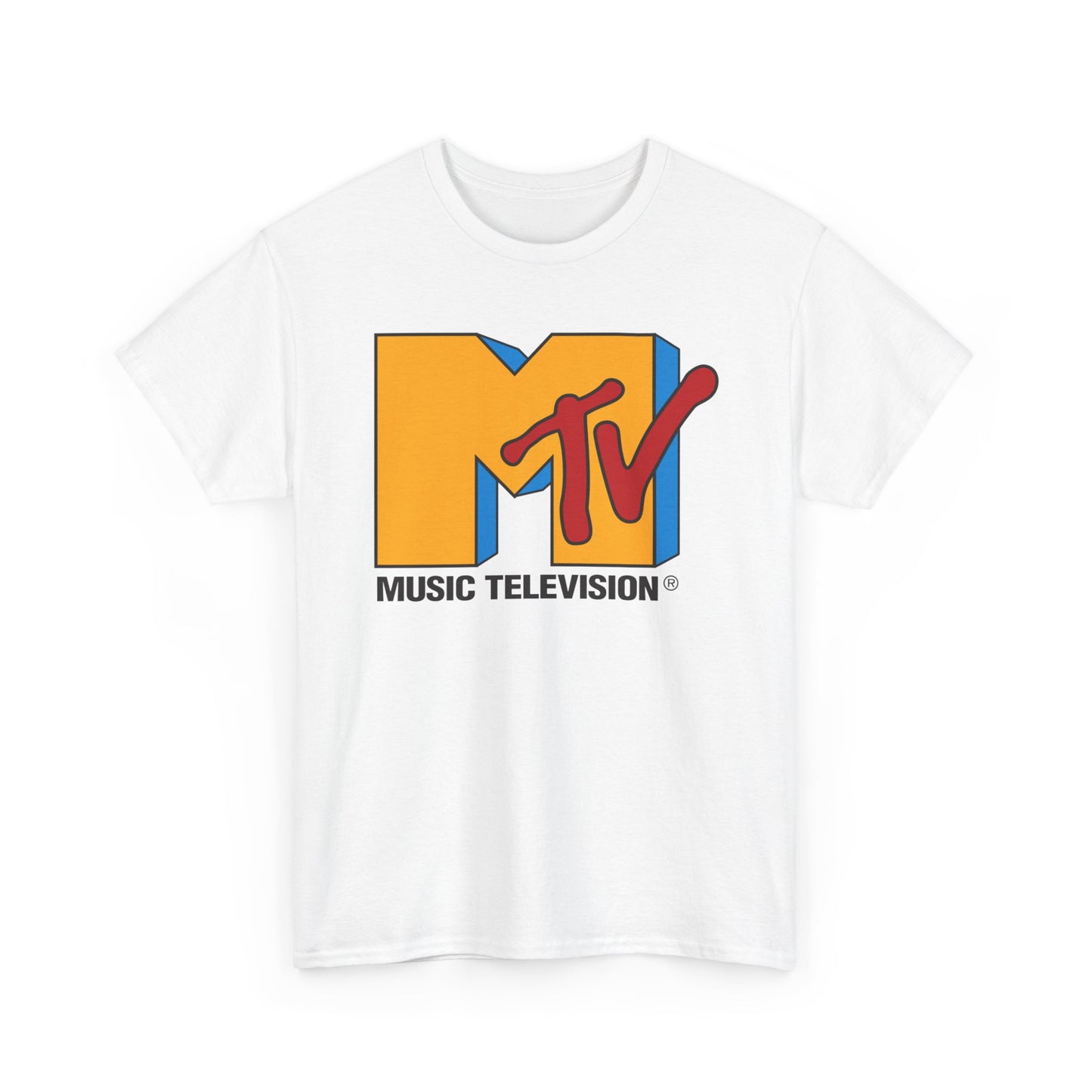 MTV Graphic T Shirt Retro Logo Unisex Heavy Cotton Tee