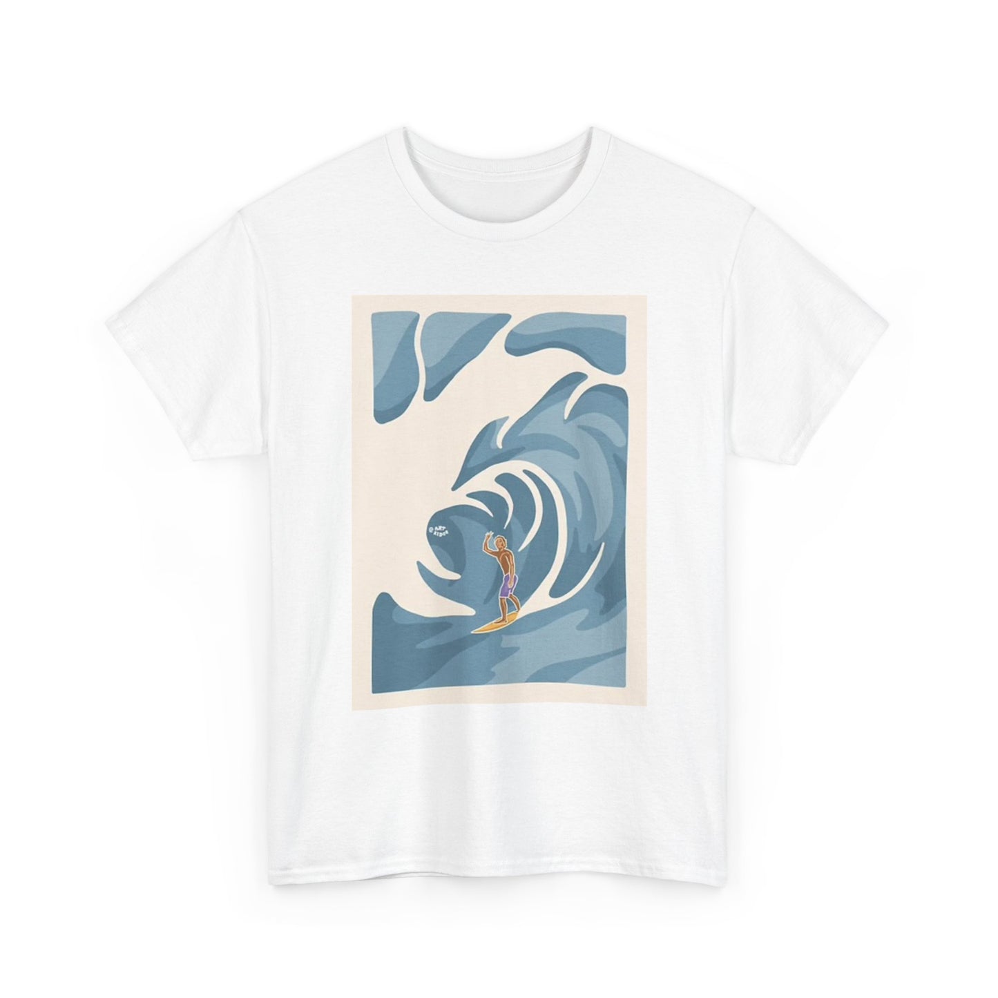 Surfing Graphic T Shirt Vintage Hawaii Unisex Heavy Cotton Tee