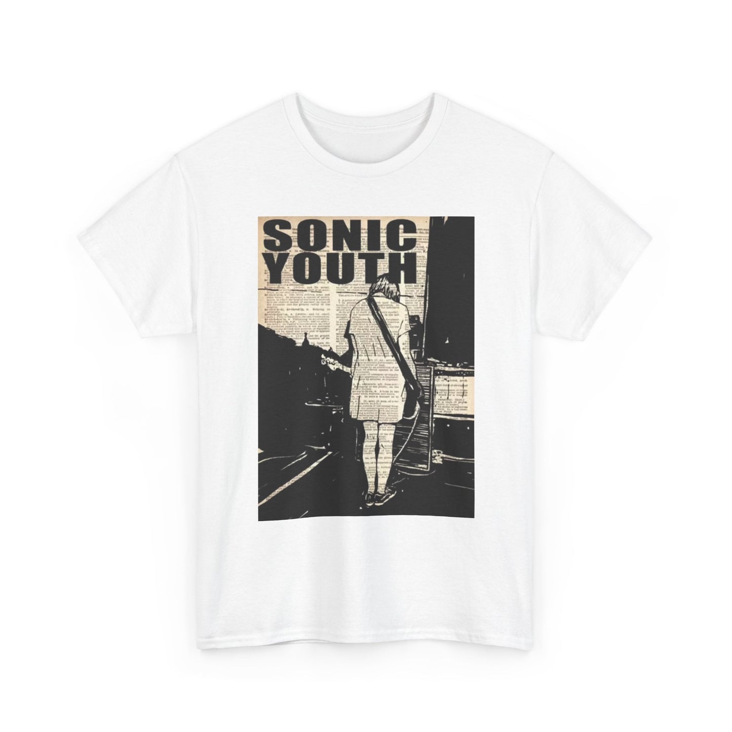 Sonic Youth Graphic T Shirt Vintage Rock Poster Retro Unisex Heavy Cotton Tee